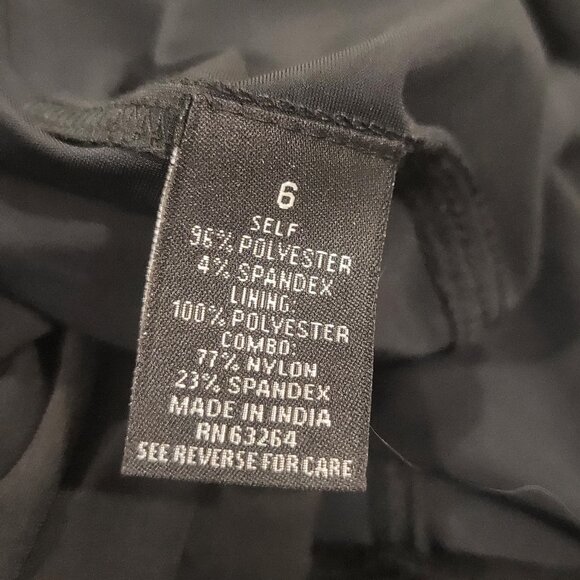 Dressbarn Size 6 Tummy Control Black Dress with tags - Picture 7 of 7